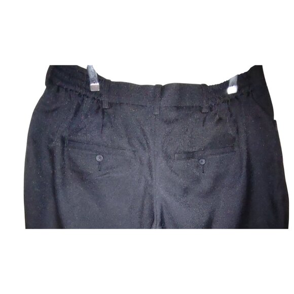 oobe Pants Womens Plus Size 18 x 29" Black Flat Front straight leg Uniform Work - Picture 7 of 9